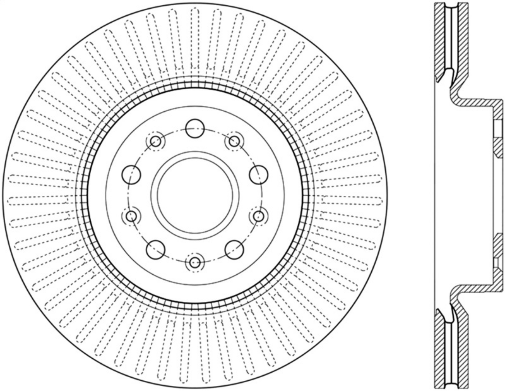 Picture of StopTech 14-18 Cadillac CTS Cryo-Stop Front Premium Rotor