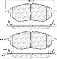 Picture of StopTech 14-15 Subaru Forester 2-0L Street Select Front Brake Pads