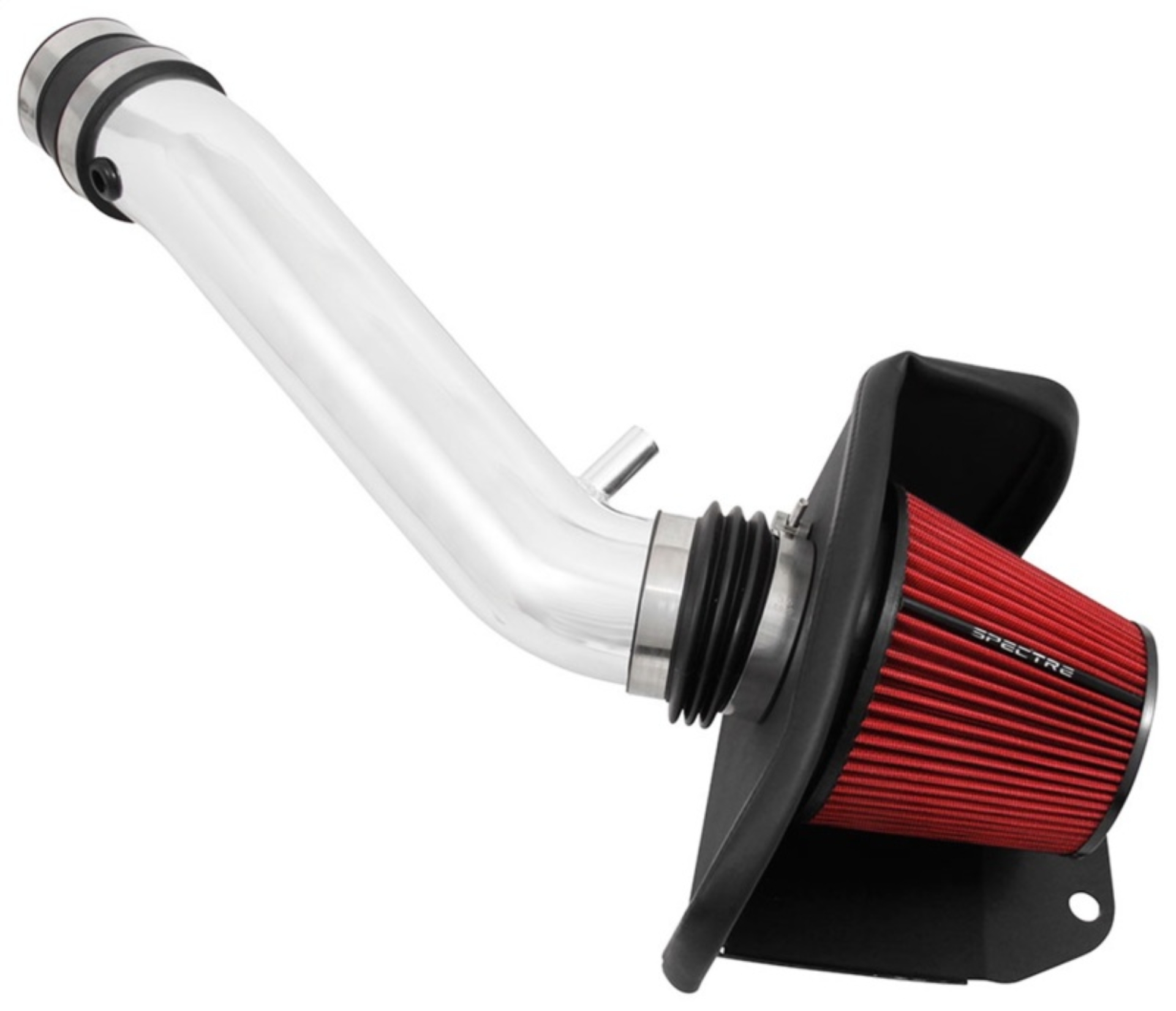 Picture of Spectre 16-18 Jeep Grand Cherokee V6-3-6L F-I Air Intake Kit - Polished w-Red Filter