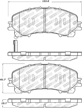 Picture of StopTech Street Select 14-17 Infiniti Q50 Front Brake Pads