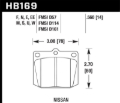 Picture of Hawk 70-73 Nissan 240Z - 74-75 Nissan 260Z - 75-78 Nissan 280Z DTC-30 Race Front Brake Pads