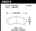 Picture of Hawk 91-99 Mitsubishi 3000GT Excl VR4 - 92-00 Mitsubishi Eclipse AWD DTC-60 Race Front Brake Pads