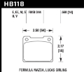 Picture of Hawk 65-80 Triumph Spitfire MKIII-MKIV DTC-70 Race Front Brake Pads