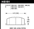 Picture of Hawk 85-95 Toyota MR2 HT-10 Race Front Brake Pads