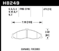 Picture of Hawk 98-02 Chevrolet Camaro SS-Z28 - 98-02 Pontiac Firebird HT-10 Race Front Brake Pads