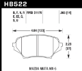 Picture of Hawk 06-10 Mazda Miata Mx-5 Base Blue 9012 Race Front Brake Pads