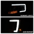 Picture of Spyder 15-17 Chevy Colorado Projector Headlights - Light Bar LED - Black PRO-YD-CCO15-LBDRL-BK