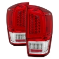 Picture of xTune 16-18 Toyota Tacoma Light Bar LED Tail Lights - Chrome ALT-JH-TTA16-LBLED-C
