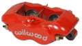 Picture of Wilwood Caliper-Forged DynaliteI w-Dust Seal-Red 1-38in Pistons -81in Disc
