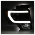 Picture of xTune Ford F150 Projector Headlights - Light Bar DRL - Black PRO-JH-FF15009-LBDRL-BK
