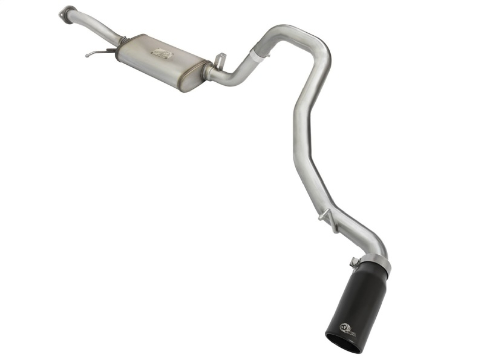 Picture of aFe MACHForce XP 2-1-2in SS-304 Cat-Back Exhausts w- Black Tip 02-16 Nissan Patrol Y61 I6-4-8L