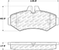 Picture of StopTech 02-11 Mercedes G500 Street Select Rear Brake Pads