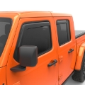 Picture of EGR 2018 Jeep Wrangler JL SlimLine In-Channel WindowVisors Set of 4 - Matte Black