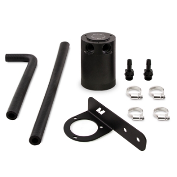 Picture of Mishimoto 2016+ Honda Civic 1-5L Turbo Baffled Oil Catch Can Kit - Black PCV Side