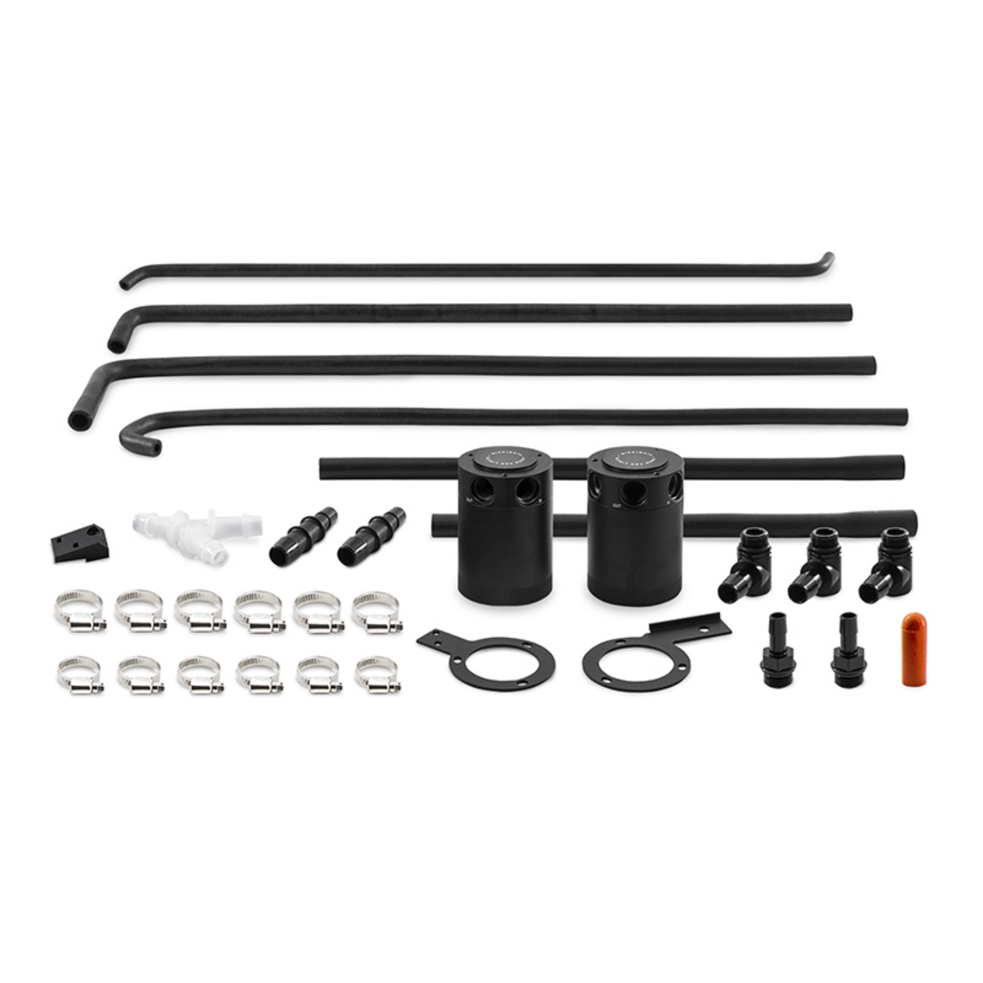 Picture of Mishimoto 08-14 Subaru WRX Baffled Oil Catch Can Kit - Black