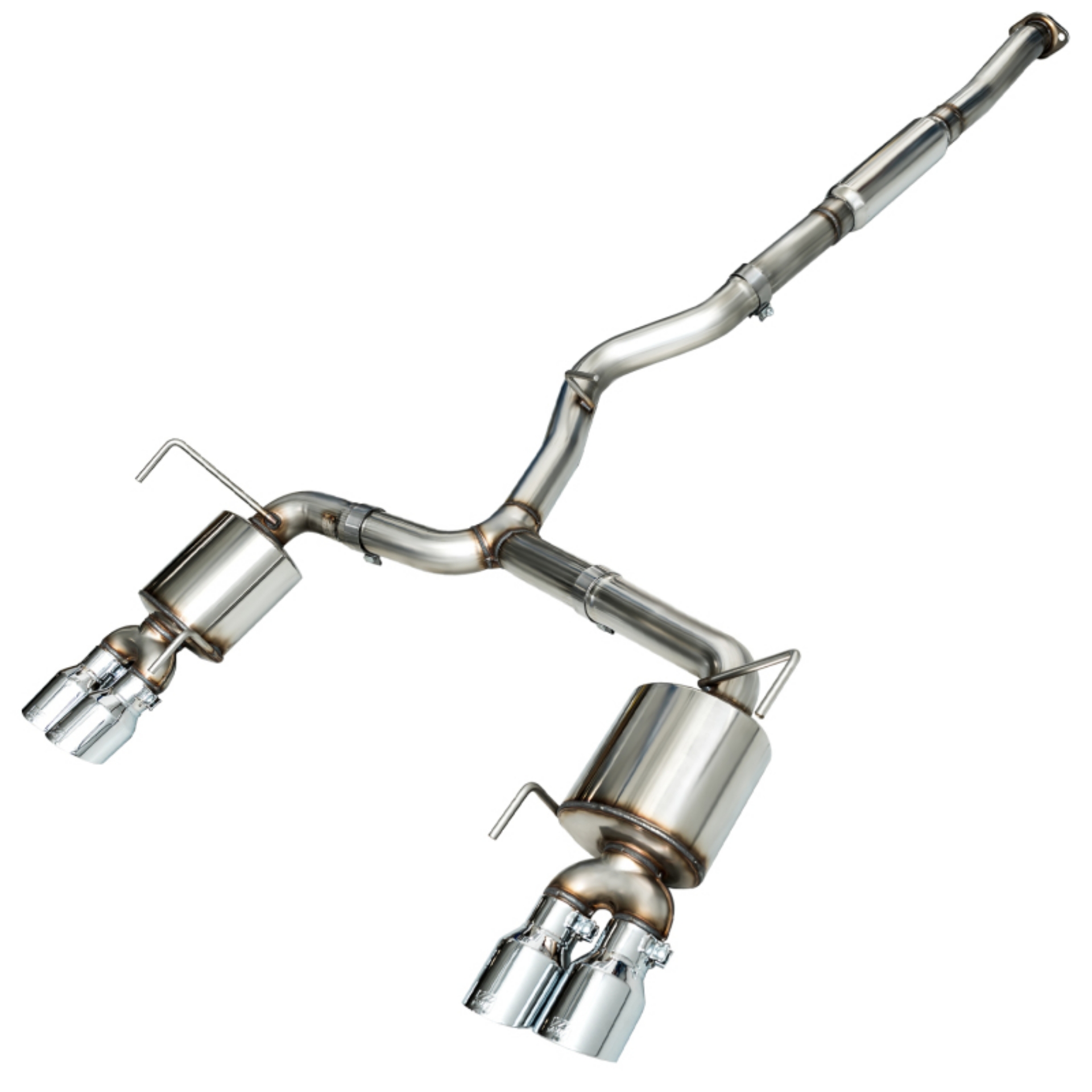Picture of AWE Tuning 2015+ Subaru WRX VA Sedan Touring Edition Exhaust - Chrome Silver Tips 102mm