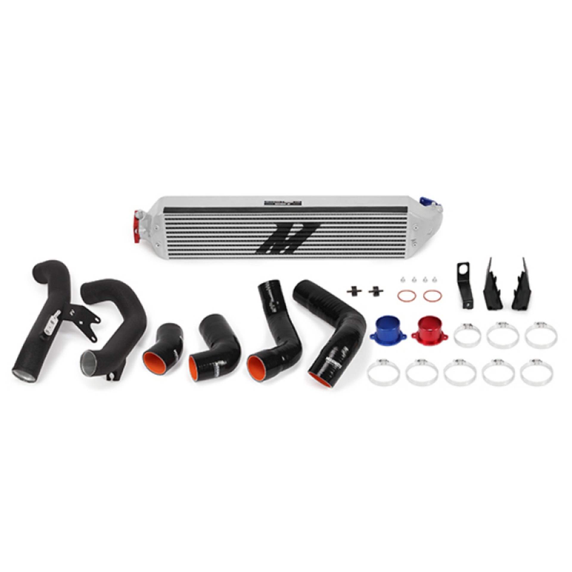 Picture of Mishimoto 2016+ Honda Civic 1-5T - 2017+ Honda Civic Si Silver Intercooler Kit w-Black Pipes