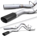 Picture of Banks Power 17+ GM Duramax L5P 2500-3500 Monster Exhaust System - SS Single Exhaust w- Black Tip