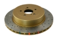Picture of DBA 01-07 Subaru WRX-STI 10 Stud Hole Rear Drilled & Slotted 4000 Series Rotor