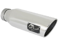 Picture of aFe MACH Force-XP 409 SS Exhaust Tip 4in In x 6in Out x 18in L Bolt-On Right