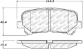 Picture of StopTech Street Select 07-13 Acura MDX Rear Brake Pads