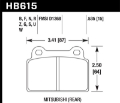 Picture of Hawk EVO X DTC-60 Race Rear Brake Pads