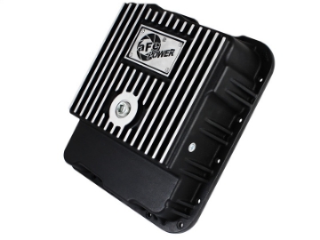 Picture of aFe Transmission Pan Black w- Machined Fins GM Trucks 99-16 4L60-E-4L60E-4L65E-4L70E-4L75E