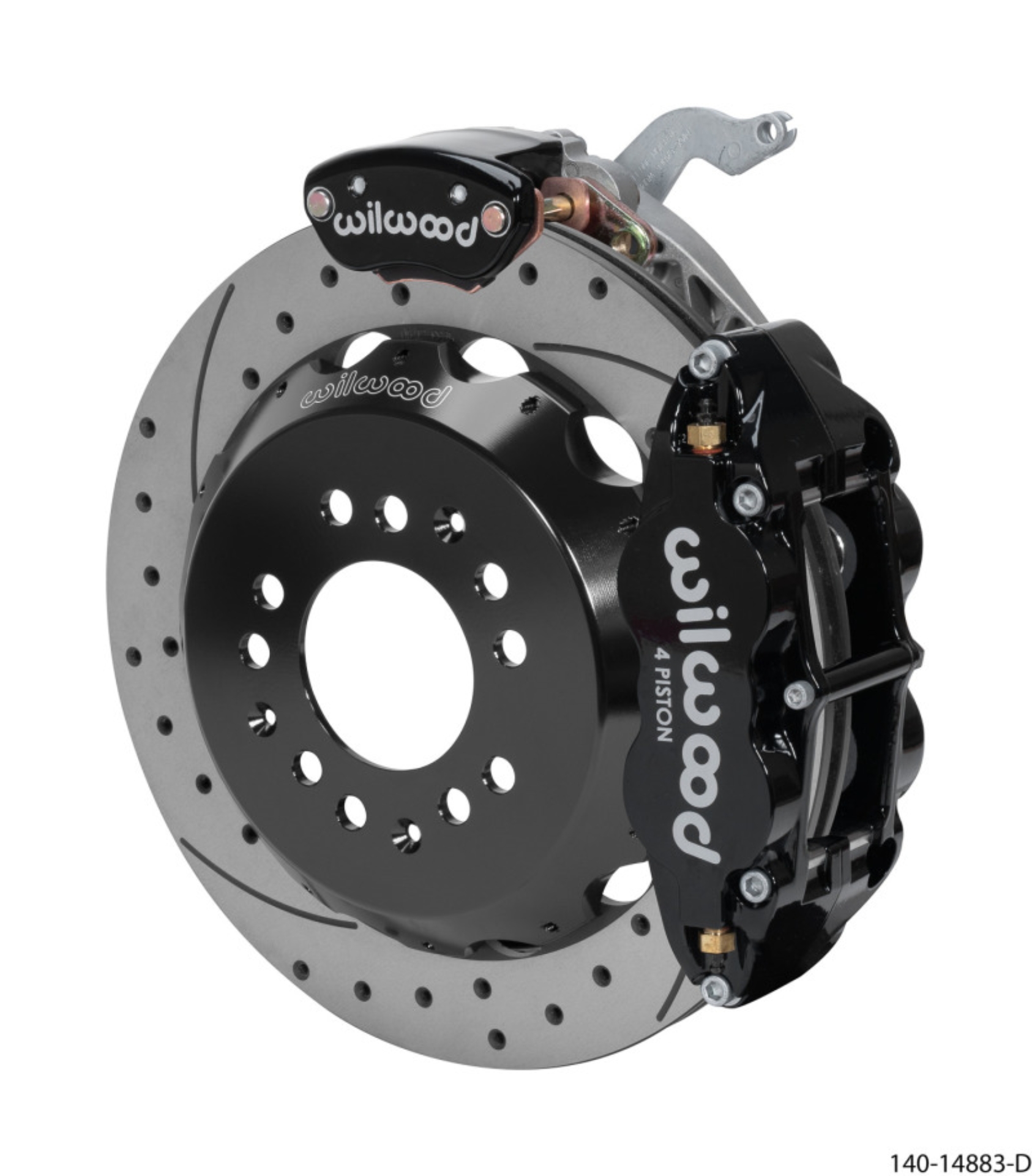Picture of Wilwood Narrow Superlite 4R-MC4 Black Rear Kit 12-88in Drilled Rotor 88-96 Chevy Corvette C4