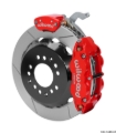 Picture of Wilwood Narrow Superlite 4R-MC4 Red Rear Kit 12-88in Slotted Rotor 88-96 Chevy Corvette C4