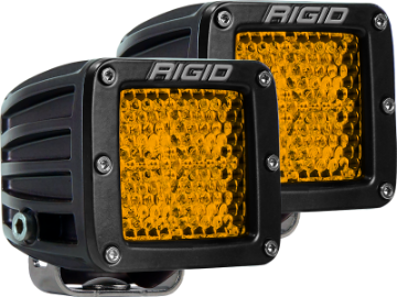 Picture of Rigid Industries D-Series - Diffused Rear Facing High-Low - Yellow - Pair