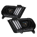 Picture of Spyder 13-14 Ford Mustang HID Only Projector Headlights w-Turn Signals - Blk PRO-YD-FM13HID-BK