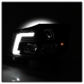 Picture of Spyder 04-15 Nissan Titan - 04-07 Nissan Armada V2 Projector Headlights - Black PRO-YD-NTI04-DRL-BK