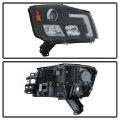 Picture of Spyder 04-15 Nissan Titan - 04-07 Nissan Armada V2 Projector Headlights - Black PRO-YD-NTI04-DRL-BK
