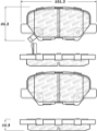 Picture of StopTech 13-17 Mitsubishi Outlander Sport Street Select Rear Brake Pads