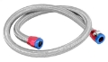Picture of Spectre Stainless Steel Flex Fuel Line 3-8in- ID - 3ft- w-Clamps Red-Blue