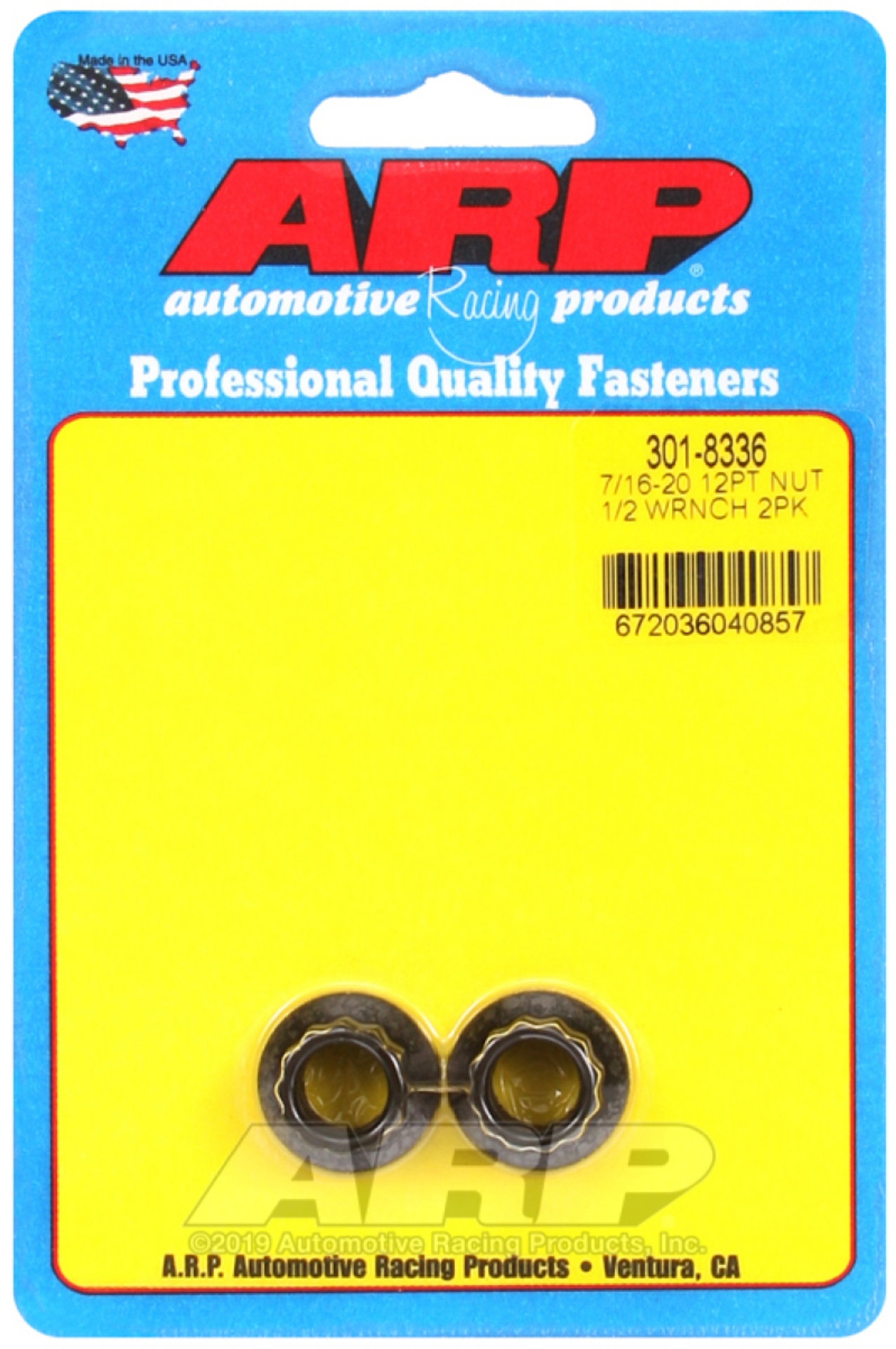 Picture of ARP 7-16in-20 1-2 Socket 12pt Nut Kit 2 Pack