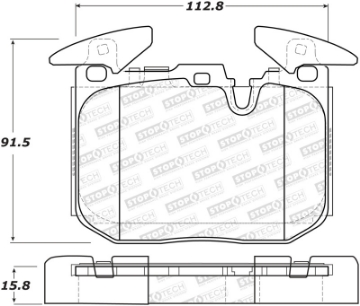 Picture of StopTech Performance 14-18 BMW i8 Sport Performance Front Brake Pads
