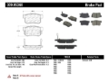 Picture of StopTech Performance 08-10 Honda Accord EX-EX-L Coupe - 08-10 LX-LX-P-LX+ Sedan Rear Brake Pads