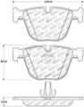 Picture of StopTech Performance 06-09 BMW M5 E60 - 07-09 M6 E63-E63 Rear Brake Pads