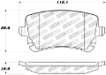 Picture of StopTech Performance 07-09 Audi RS4 Rear Pads
