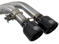 Picture of aFe MACH Force-Xp 3-5in- 304 SS C-B Exhaust w-o Muffler 15-18 BMW X5 M V8-4-4L tt - Black Tip