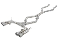 Picture of aFe MACH Force-Xp 3-5in- 304 SS C-B Exhaust w-o Muffler 15-18 BMW X5 M V8-4-4L tt - Polished Tip