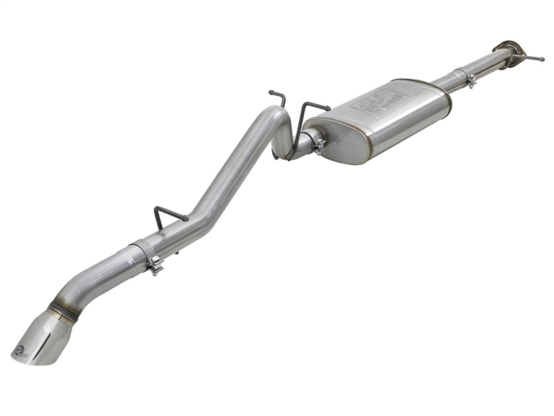 Picture of aFe MACH Force-Xp Hi-Tuck 3in- 409 SS C-B Exhaust 15-18 GM Colorado L4-2-5L-V6-3-6L - Polished Tip