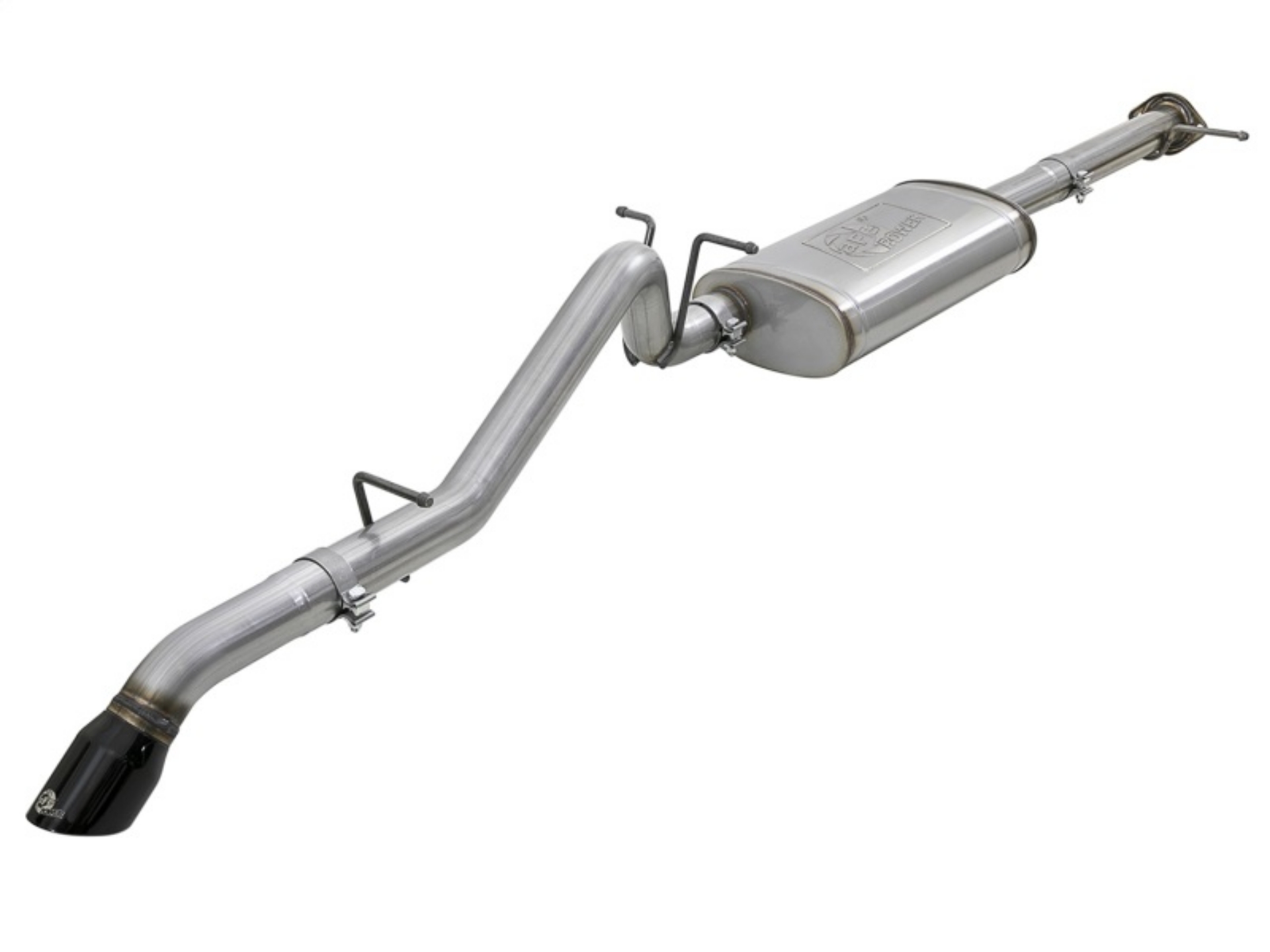 Picture of aFe MACH Force-Xp Hi-Tuck 3in- 409 SS C-B Exhaust 15-18 GM Colorado-Canyon L4-2-5L-V6-3-6L - Blk Tip