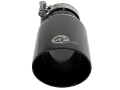Picture of aFe MACH Force-Xp Universal 409 SS Single-Wall Clamp-On Exhaust Tip - Black