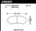 Picture of Hawk 09-10 Nissan Maxima - 08-10 Rogue - 07-09 Sentra SE-R - 10  Sentra SE-R M-T DTC-60 Motorsports