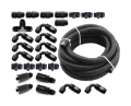 Picture of Torque Solution Braided Fuel Line Kit for -6 Aeromotive FPR & Flex Fuel Kit - 02-14 Subaru WRX
