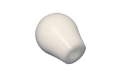 Picture of Torque Solution Delrin Tear Drop Shift Knob White Universal 10x1-5