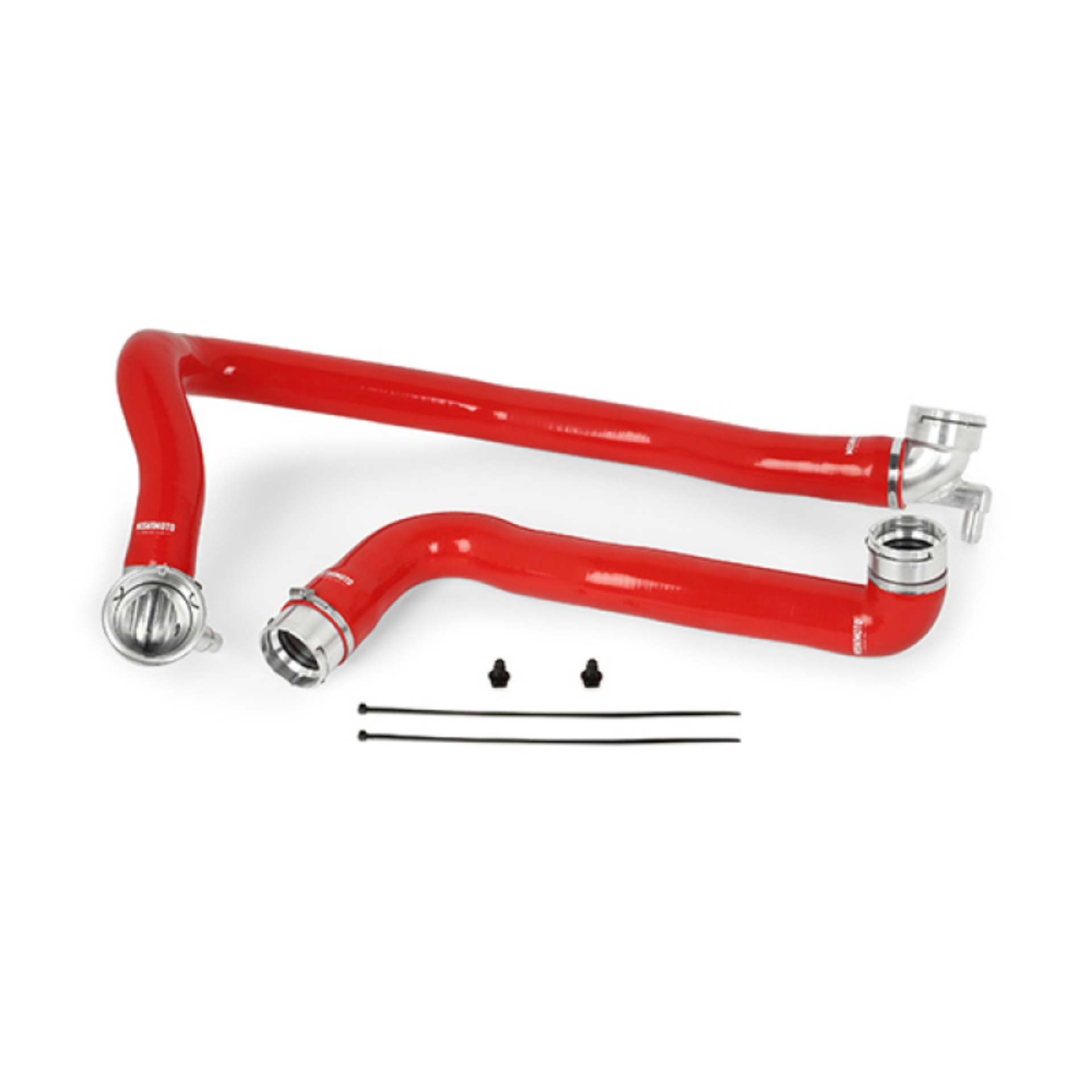 Picture of Mishimoto 11-16 Ford 6-7L Powerstroke Red Silicone Hose Kit