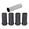 Picture of McGard Wheel Lock Nut Set - 4pk- Tuner - Cone Seat M14X1-5 - 1in- Hex - 1-935in- Length - Black
